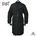 【80％OFF】RR アールアール ポリエステル トレンチ コート ROMANO FW/MEMO ロマーノ ロングコート メンズ イタリア ブランド ブラック 黒 国内正規品 85800 【送料無料】【返品不可】