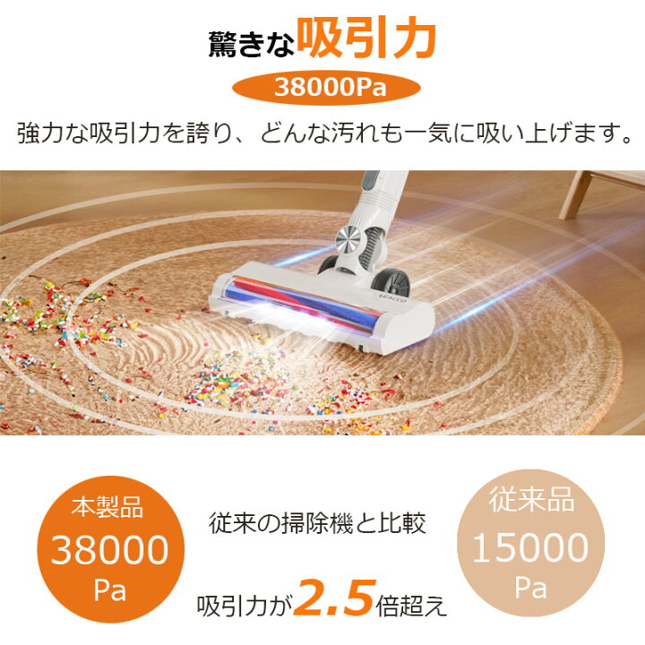 楽天市場】【5のつく日 限定価格13880→12380円】掃除機 コードレス 