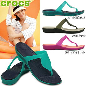 クロックス リオ フリップ ウィメン crocs rio flip w 16266 Tストラップ レディースサンダル トングサンダル 【正規品】【OEOE-33tntj】●クロックス リオ フリップ ウィメン レディースサンダル クロックス 軽量 軽い おしゃれ かわいい ブラック 黒 パープル 紫 【07co】