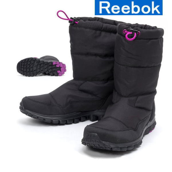 reebok boots with fur and straps