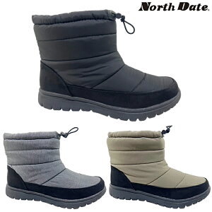ノースデイト North Date レディース ウインターブーツ 防滑 防水 防寒 Wグリップスパイク スノーブーツMES28023/KH38023