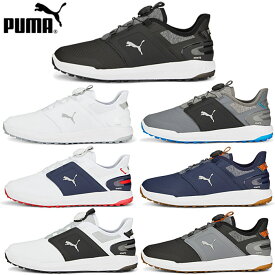 プーマ PUMA メンズ ゴルフシューズ イグナイト エレベート ディスク ラバーソール スパイクレス シューズ 軽量 376080