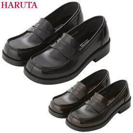 ハルタ HARUTA レディース ローファー 4900 ゆったり 3E 黒 ジャマイカ ブラック 学生 靴 通学 日本製 ハルタ ローファー 3e 幅広 軽量 入学式 卒業式 新生活