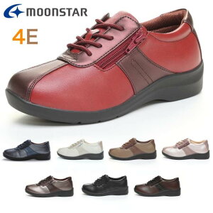 ムーンスター moonstar EVE 195 レディース スニーカー 4E 幅広 軽量 防滑 カジュアル コンフォート シューズ 靴