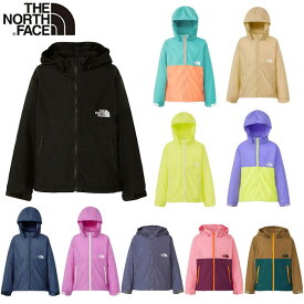 ノースフェイス THE NORTH FACE キッズ コンパクトジャケット ウインドブレーカー 撥水 UVカット 上着 アウター アウトドア キャンプ ジュニア 男の子 女の子 子供ザ・ノースフェイス Compact Jacket NPJ72310