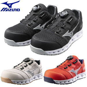 ミズノ MIZUNO 安全靴 作業靴 ローカット オールマイティ VH 51L BOA メンズ レディース ワークシューズ セーフティシューズ 軽量 F1GA2306