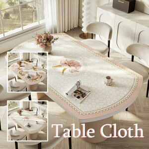【P10倍!8380→実質7542円 10/27まで】86*138cm puテーブルクロス テーブルマット 北欧 花柄 バロック 不規則長方形 高級感 皮革生地 ダイニングテーブルマット 汚れ防止 防水防油 耐熱 ヨーロッパ