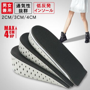 【P10倍!842→実質758円 10/27まで】シークレットインソール 厚底 かかと用 インソール 脚長効果 インナーパッド 3サイズ かかとパッド 疲れにくい 立ち仕事 ハーフパッド 身長アップ 衝撃吸収