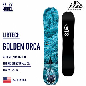26-27 NEW���f�� LIB-TECH ���u�e�b�b�N SNOWBOARD �X�m�[�{�[�h T-RICE GOLDEN ORCA �g���r�X���C�X �S�[���f���I���J �f�B���N�V���i���i�X�C�b�`�Ή��݌v�j�����Y �n�C�p�t�H�[�}���X�}�E���e���t��