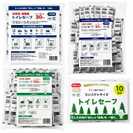 非常用トイレ 凝固剤のみ 10回/30回/50回分 / 100回分 トイレセーフ 防災 災害用 長期保存15年