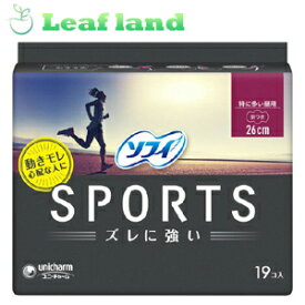 ＼6/1限定★エントリーで最大100%ポイントバック(抽選)＆P5倍／【送料無料！】ソフィ SPORTS260羽つき 19枚【ユニ・チャーム】