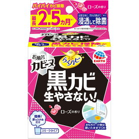 ＼4/25限定★エントリーで最大100%ポイントバック(抽選)＆P10倍／【★】らくハピ お風呂カビーヌ ローズの香り1個 【アース製薬】