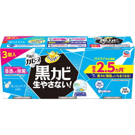 ＼4/25限定★エントリーで最大100%ポイントバック(抽選)＆P10倍／【★】らくハピ お風呂カビーヌ フレッシュソープの香り3個 【アース製薬】