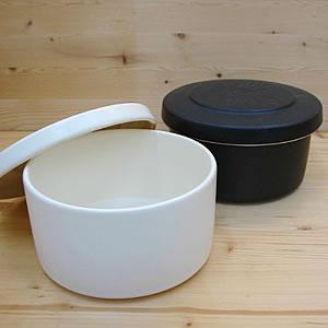 ご飯 ごはん お櫃 56％以上節約 おひつ 陶器 レンジOK 保湿 1.5合 L 北欧雑貨 ごはんジャー キッチン用品 キッチン 黒 まかない計画 食器 新作人気