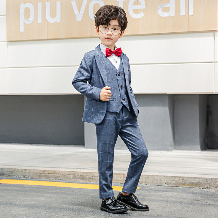 国内初の直営店 3点セット フォーマルスーツ 子どもスーツ 韓国子供 結婚式服 100 c