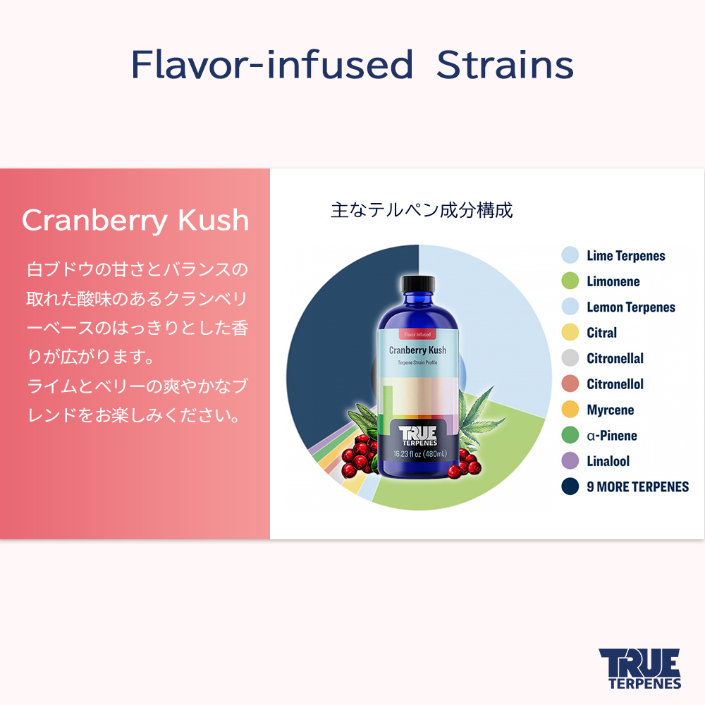楽天市場】TRUE TERPENES 『Flavor Infused Strain -Cranberry Kush
