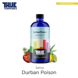 TRUE TERPENES 『Classic Strains -Durban Poison-』1ml 5ml 10ml 30ml インディカ フレーバー テルペン 香料 原料 リキッド カートリッジ テルペンフレーバー 天然テルペン USA産 ベイプ VAPE 電子タバコ CBD CBN CBG CBC オーガニック
