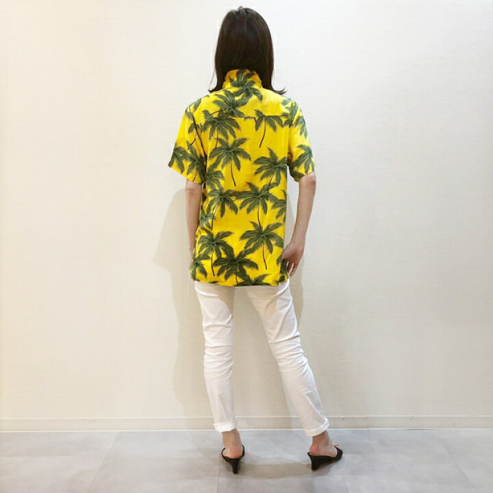 楽天市場】ヤシの木 アロハシャツ ハワイシャツ シャツ レディース 