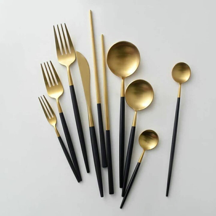 楽天市場 P5倍 カトラリー カトラリーセット おしゃれ Cesa Beams 最新作改良品 選べるオリジナル4本セット 北欧 結婚祝い 食器 スプーン フォーク ナイフ お箸 ギフト マット ホワイト ゴールド ティースプーン デザートフォーク ケーキフォーク Le Angel