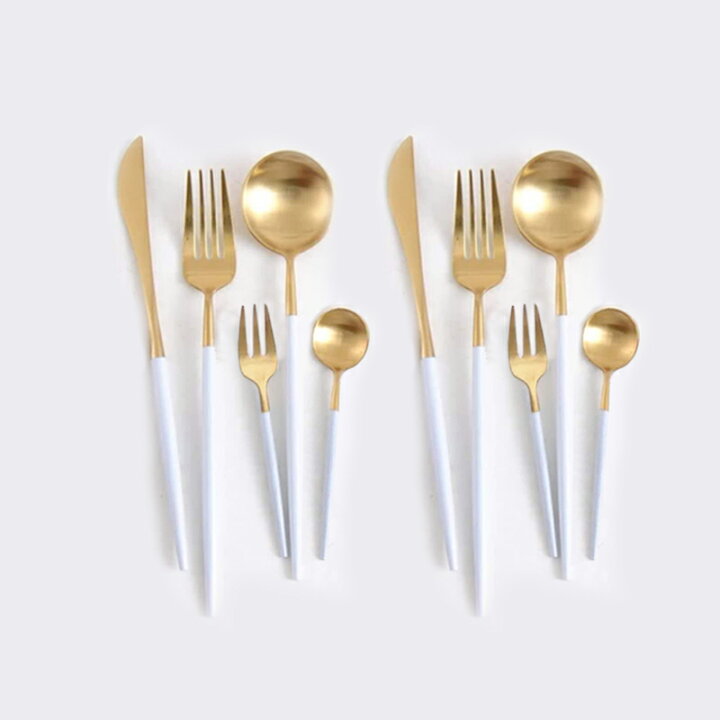 楽天市場 P5倍 ラインキング1位 Cesa Beams 最大1000円クーポン 改良品オリジナル５本 ２セット カラー選べる 送料無料 カトラリー セット 北欧 結婚祝い スプーン フォーク ナイフ お箸 カトラリー ゴールド おしゃれ カレースプーン 和風 北欧 プチギフト Le Angel