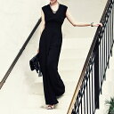 【一部即納】サロペット オールインワン パンツ ワイドパンツ ガウチョ ノースリーブ 大きいサイズ 無地 韓国 お呼ばれ パーティー 結婚式 パーティードレス かっこいい パンツドレス 20代 30代 40代