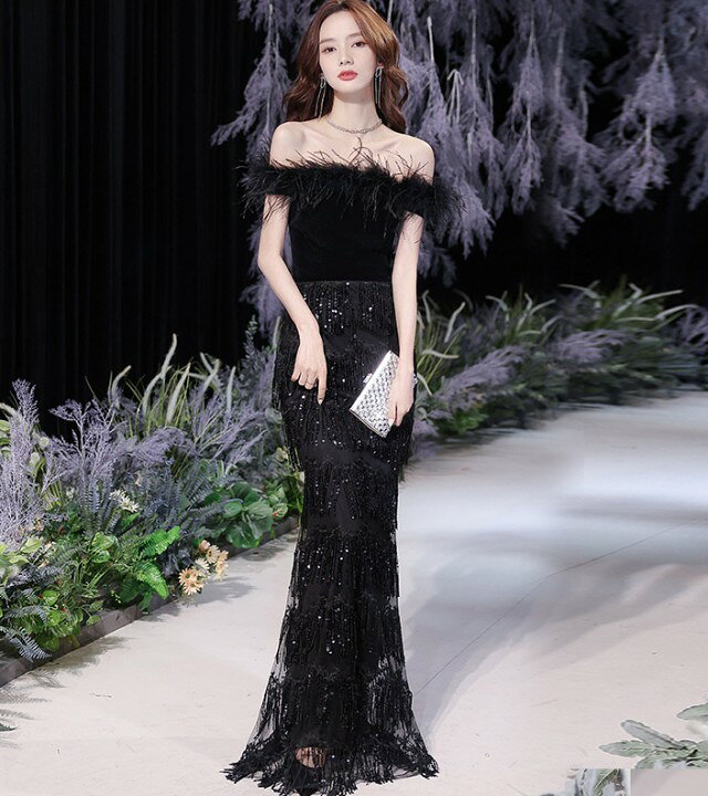 楽天市場】オフショルダー ドレス タイト マーメイドドレス パーティー  