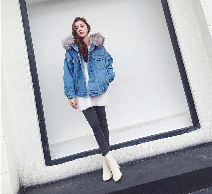楽天市場 ファー フード付き デニムジャケット レディース 秋冬 もこもこ アウター ショート丈 大きいサイズ 3l 韓国 ファッション 裏地付き 裏起毛 裏ボア ブルゾン Gジャン 冬服 カジュアル ゆったり 大人可愛い ｌｅａｐ