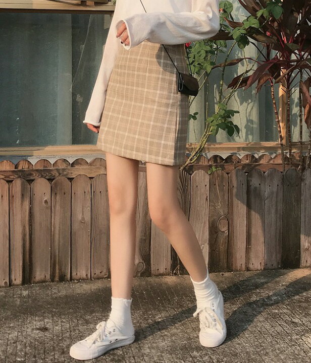 楽天市場 チェック スカート ミニ 台形スカート レディース ボトムス 秋 秋冬 黒 ハイウエスト ミニスカート タイト カジュアル レトロ ガーリー 可愛い 大人可愛い デート服 韓国 ファッション 秋服 ｌｅａｐ