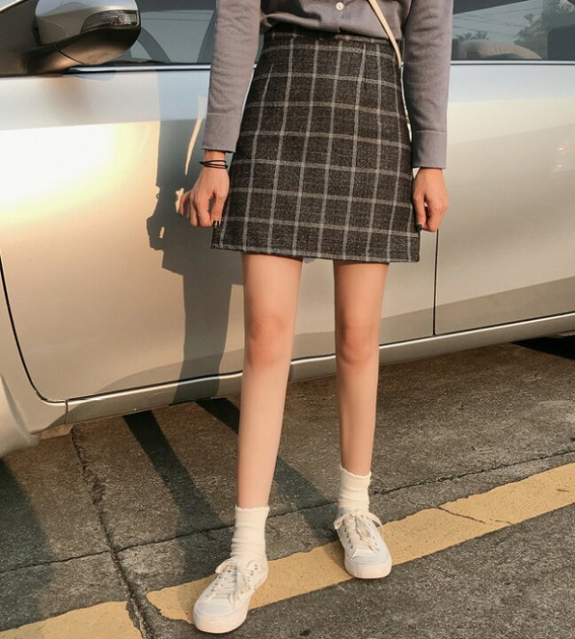 楽天市場 チェック スカート ミニ 台形スカート レディース ボトムス 秋 秋冬 黒 ハイウエスト ミニスカート タイト カジュアル レトロ ガーリー 可愛い 大人可愛い デート服 韓国 ファッション 秋服 ｌｅａｐ