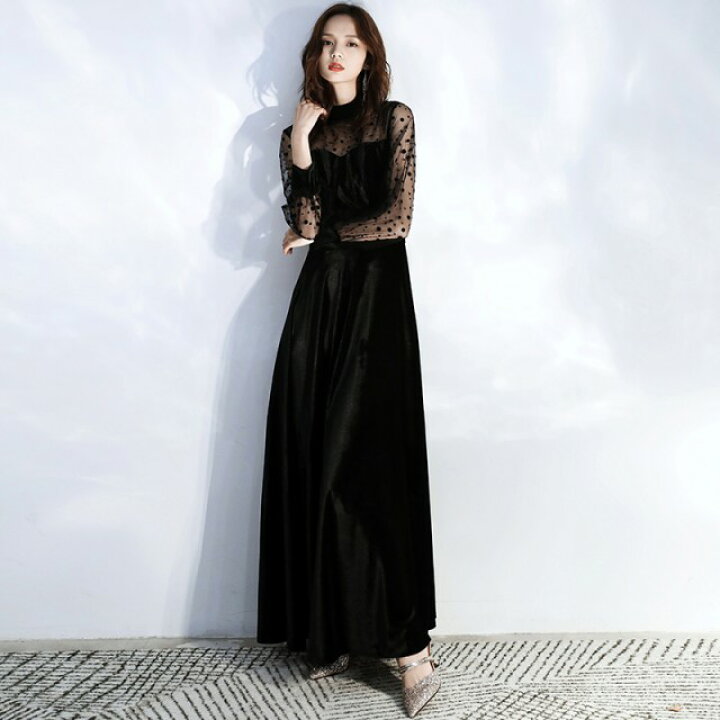 楽天市場 パーティードレス ロング 袖あり 結婚式 お呼ばれ ドレス シースルー袖 長袖 ロングドレス 黒 大きいサイズ 3l 4l 小さいサイズ 韓国 ワンピース スタンドカラー ハイネック Aライン フレア 代 30代 40代 leap 楽天市場 パーティードレス ロング 袖あり 結婚式 お呼ばれ ドレス シースルー袖 長袖 ロングドレス 黒 大きいサイズ 3l 4l 小さいサイズ 韓国 ワンピース スタンドカラー ハイネック Aライン フレア 代 30代 40代 leap