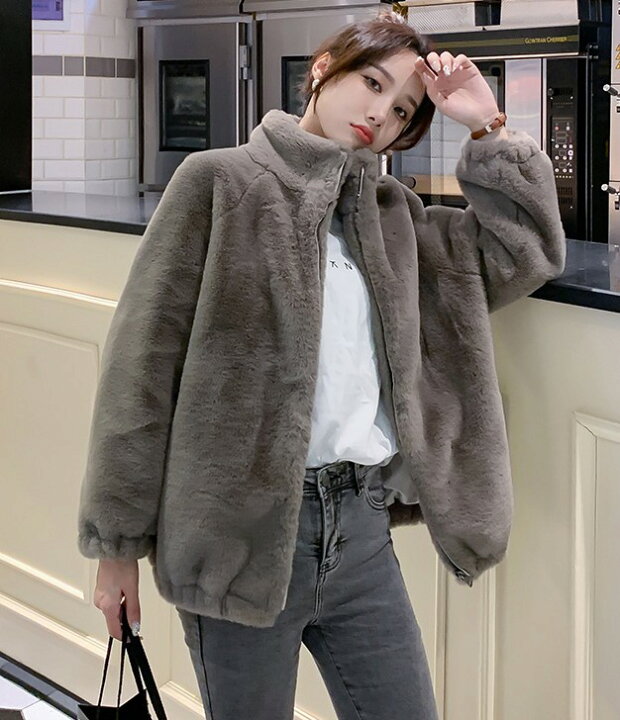 楽天市場】ファージャケット レディース アウター 冬 フェイクファー  