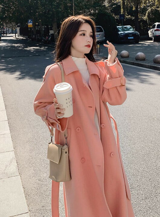 パイ 統治する キャップ ピンク コート 韓国 コーデ ストレス 現実 カルシウム
