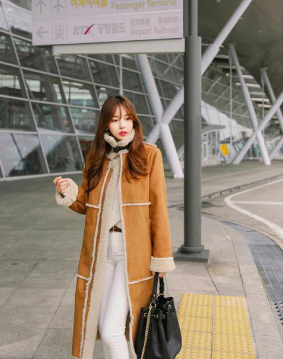 楽天市場 ムートンコート レディース フェイクムートンコート レディース アウター 大きいサイズ 韓国ファッション 冬 アウター レディース 人気 ロングコート 黒 裏ボア きれいめ カジュアル 通勤 ｌｅａｐ