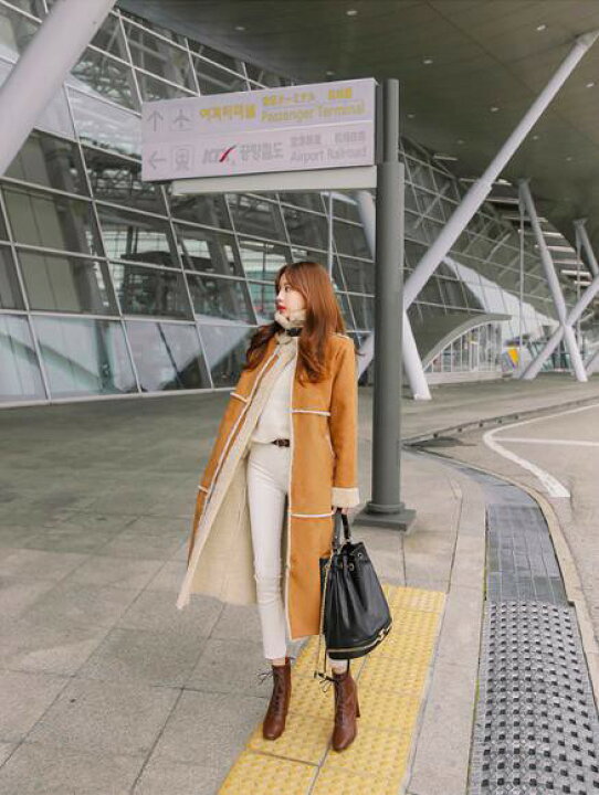 楽天市場 ムートンコート レディース フェイクムートンコート レディース アウター 大きいサイズ 韓国ファッション 冬 アウター レディース 人気 ロングコート 黒 裏ボア きれいめ カジュアル 通勤 ｌｅａｐ