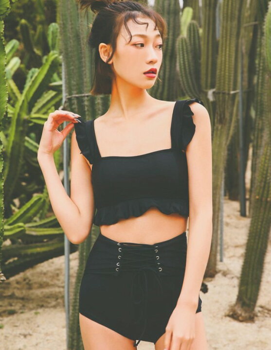 楽天市場 水着 レディース ビキニ 黒 体型カバー ハイウエスト タンキニ ビスチェ 小胸 フリル 大きいサイズ 露出控えめ 可愛い おしゃれ ママ 水着 韓国 代 30代 leap 楽天市場 水着 レディース ビキニ 黒 体型カバー ハイウエスト タンキニ ビスチェ 小胸 フリル 大きいサイズ 露出控えめ 可愛い おしゃれ ママ 水着 韓国 代 30代 leap