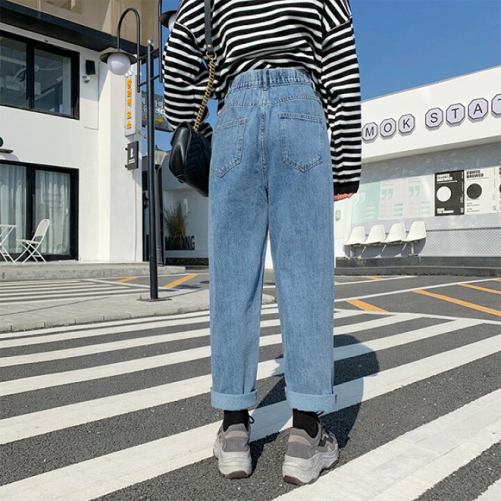 楽天市場 テーパード デニムパンツ ジーンズ レディース ボトムス ジーパン 大きいサイズ 3l 4l 5l 6l ゆったり ハイウエスト 黒 ブラックデニム シンプル カジュアル おしゃれ 韓国 ファッション ｌｅａｐ
