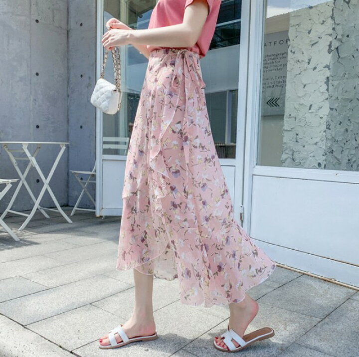 楽天市場】ラップスカート 巻きスカート ロング スカート レディース 