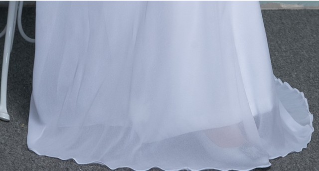 ウエディングドレス レース ロングドレス 花嫁 結婚式 二次会 ドレス 袖あり ノースリーブ 大きいサイズ 白 ワンピースドレス Iライン  スレンダーライン ホワイト 花柄 透け感 シースルー フェミニン エレガント お呼ばれ | Ｌｅａｐ