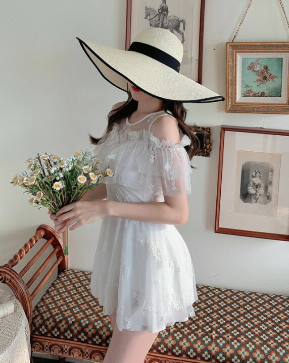 楽天市場】水着 レディース ワンピース 体型カバー 大きいサイズ 韓国  