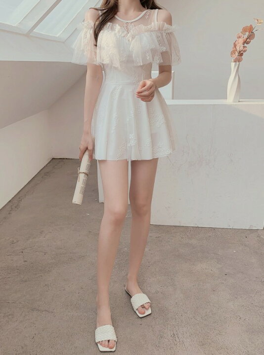 楽天市場】水着 レディース ワンピース 体型カバー 大きいサイズ 韓国  