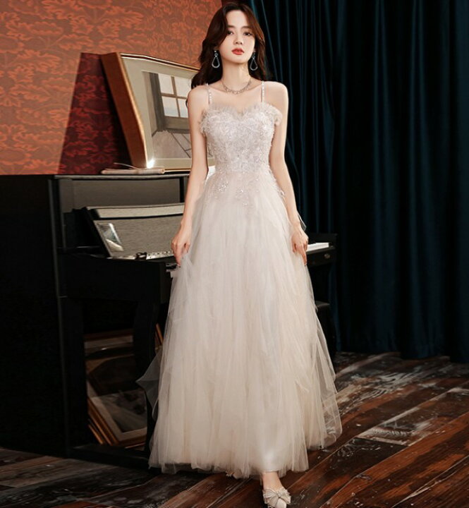 楽天市場】ウエディングドレス ロングドレス 結婚式 二次会 花嫁  