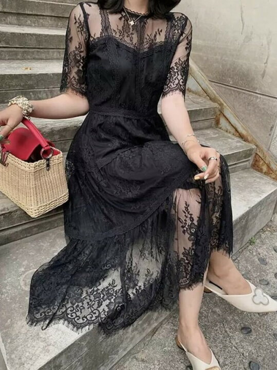 楽天市場】パーティードレス 結婚式 お呼ばれ Aライン ワンピース  