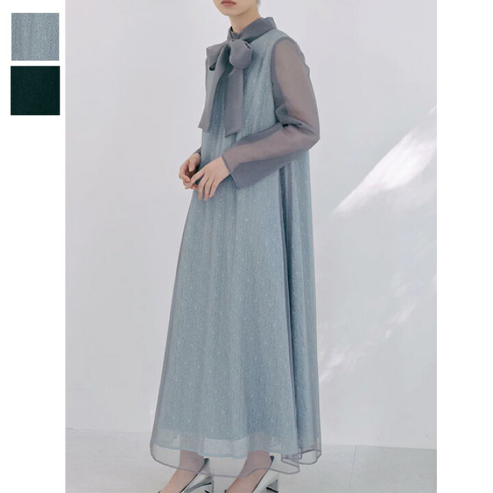 楽天市場】カエン kaene 花園 レース × チュール ミックス ドレス  