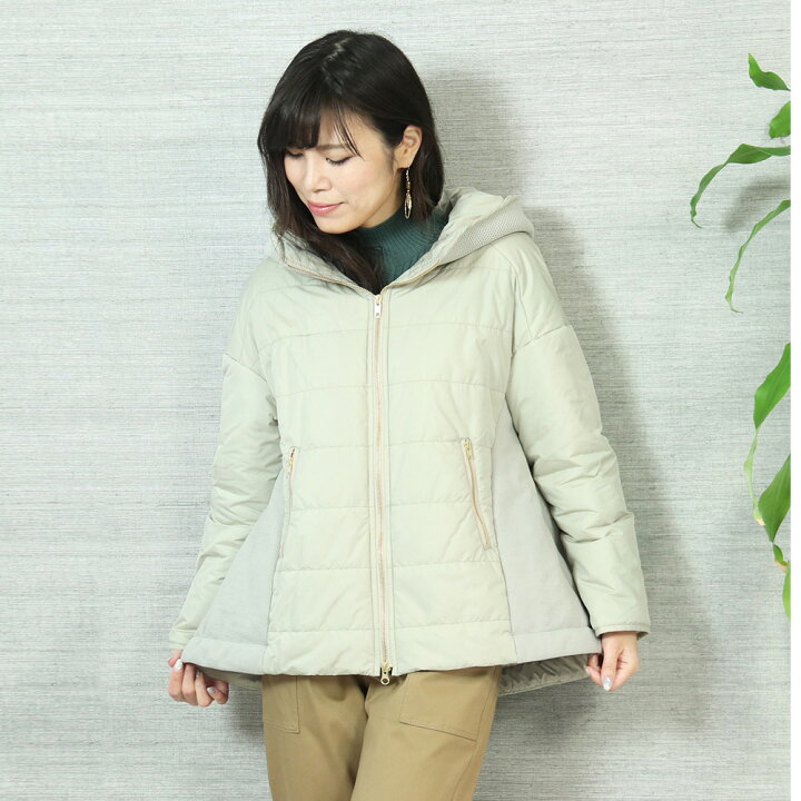 楽天市場】トロア trois主役級アウター キルティング×ニット 中綿 