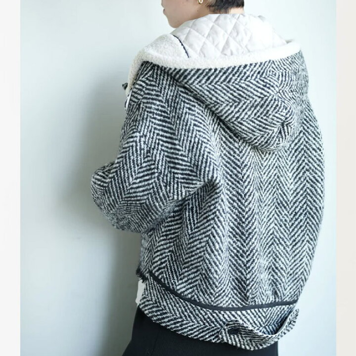 楽天市場】Lallia Mu ラリアムー ビック フード ブルゾン コート 