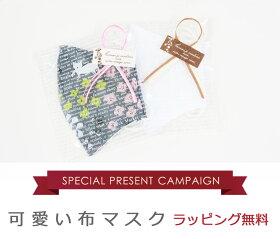 ギフト布マスクダブルガーゼ日本製無地花柄レースポケット付き洗える生地綿かわいい可愛い楽ギフ_包装ラッピングプレゼントPrimary'sClosetプライマリークローゼット