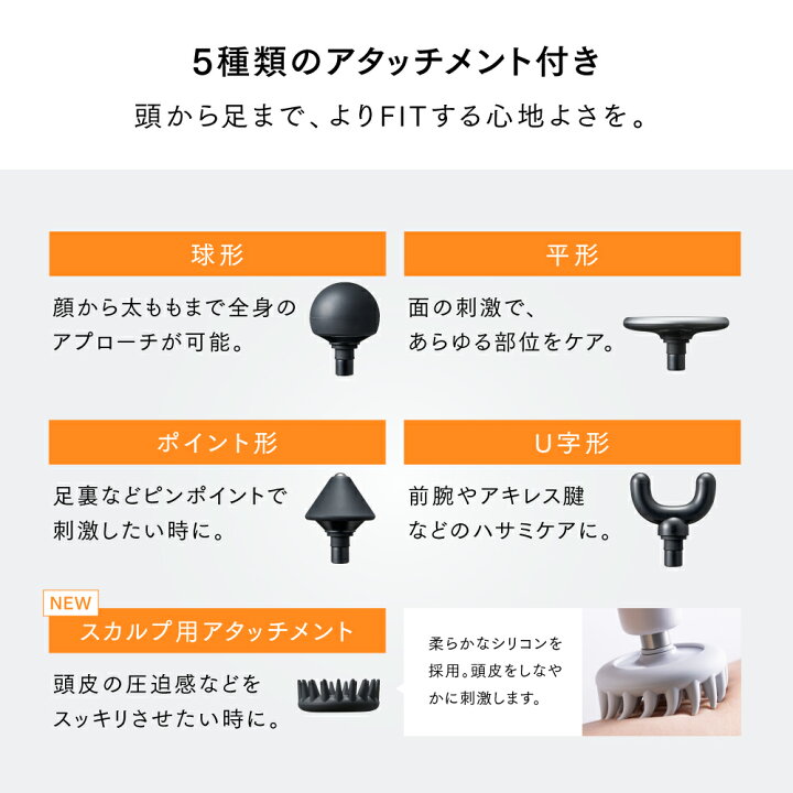 楽天市場】【公式｜期間限定 20%OFFクーポン！】マッサージガン 背中 