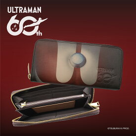 【ULTRAMAN/ウルトラマン】60周年記念 本革 ラウンドファスナー長財布 Rファスナー【60周年記念】[um-001]