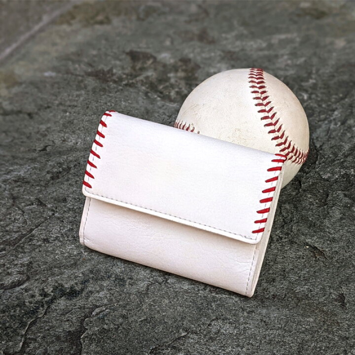 1194円 休日 野球グローブの革製 手作り 三つ折り財布 ウォレット