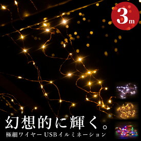 イルミネーション LED ジュエリーライト 300球 3M×3m 室内用 リモコン付き 点灯切り替え クリスマス 飾り付け 装飾 ワイヤーイルミ フェアリーライト USB電源 簡単取り付け ホワイト ゴールド ミックス